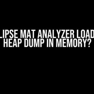 Does Eclipse Mat Analyzer Load All the Heap Dump in Memory?