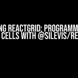 Mastering ReactGrid: Programmatically Setting Cells with @silevis/reactgrid