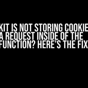 SvelteKit is not Storing Cookies when doing a Request inside of the `load` Function? Here’s the Fix!